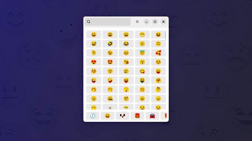 Smile é um seletor de emoji personalizável para Linux