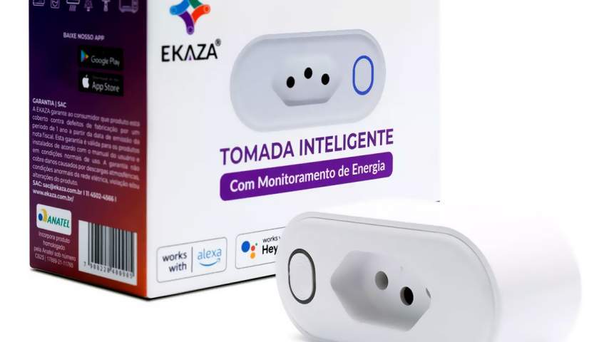 Tomada Inteligente Wi-Fi  20A com Controle de Energia