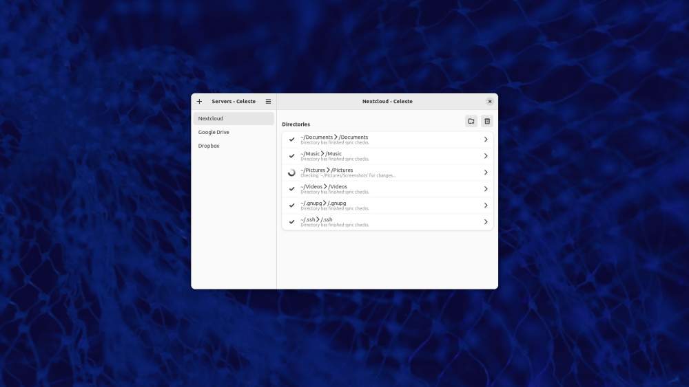 Celeste é um novo cliente de sincronização em nuvem promissor para Linux